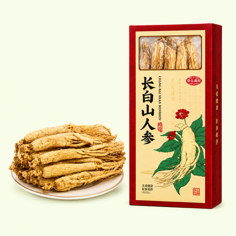 Premium Dried White Ginseng Roots – Executive Gift Box Packaging